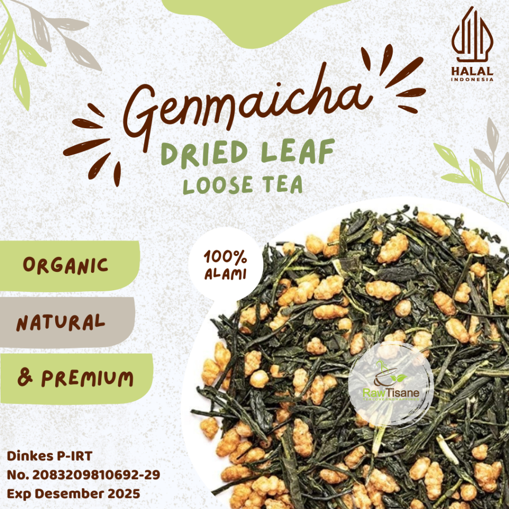 HIJAU Raw TISANE Genmaicha Tea / Japanese Green Tea With Roasted Rice ...
