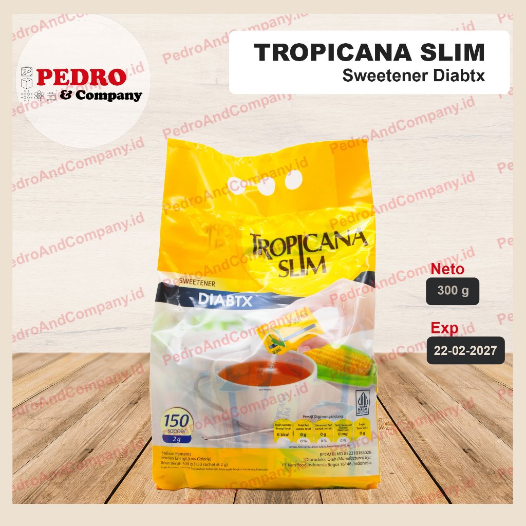 Tropicana slim diabtx sweetener 150 sachets 2gr - diabetes Sugar ...