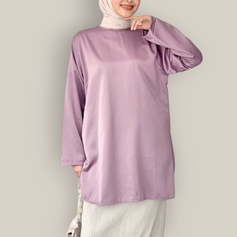 Inner Tunic Satin turtleneck/Satin Tunic | Shopee Philippines