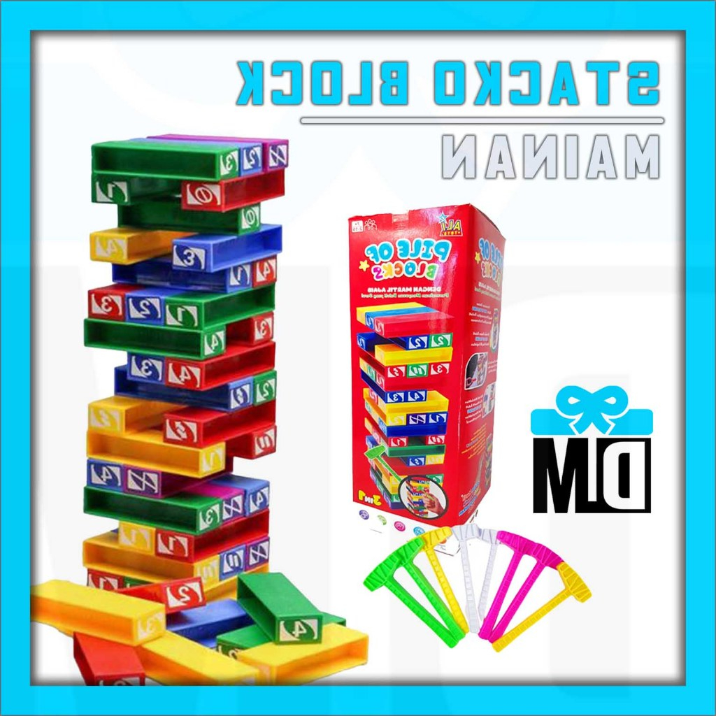 U Family Toys Pile Of Block Hammer Block TOWER Stacking Block Cube ...