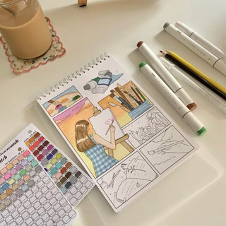 Hikobo - Healing Coloring Book MINI ver. | Shopee Philippines