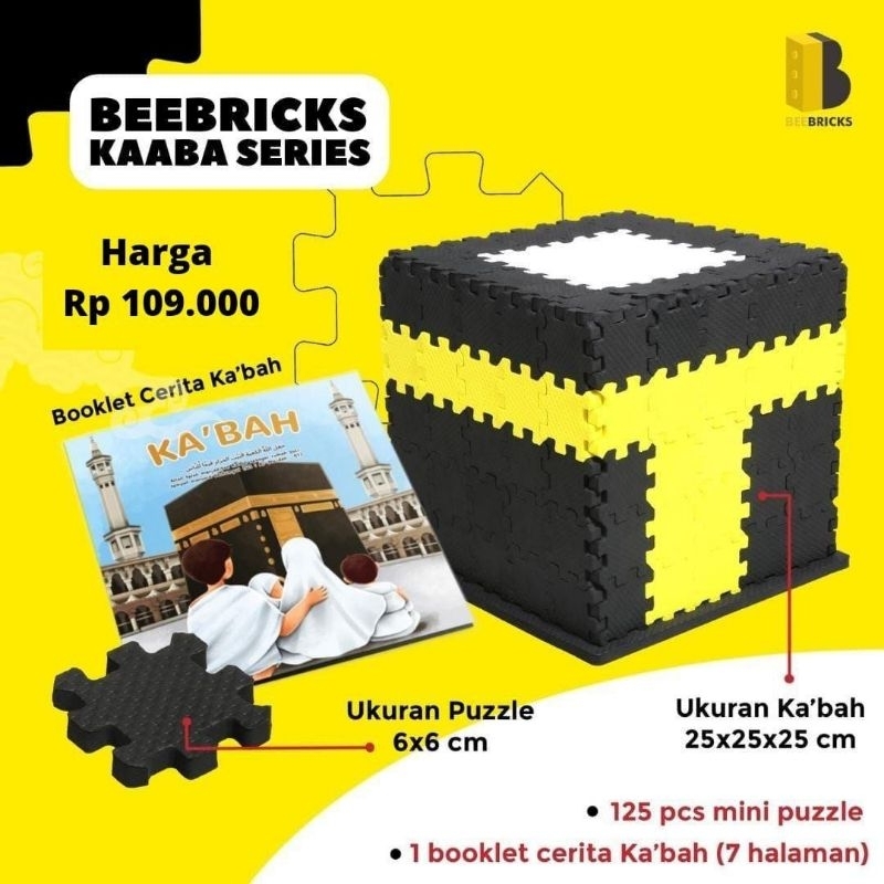 Kaaba Puzzle for Children, Bee Bricks Kaaba Series for Kids | Shopee ...