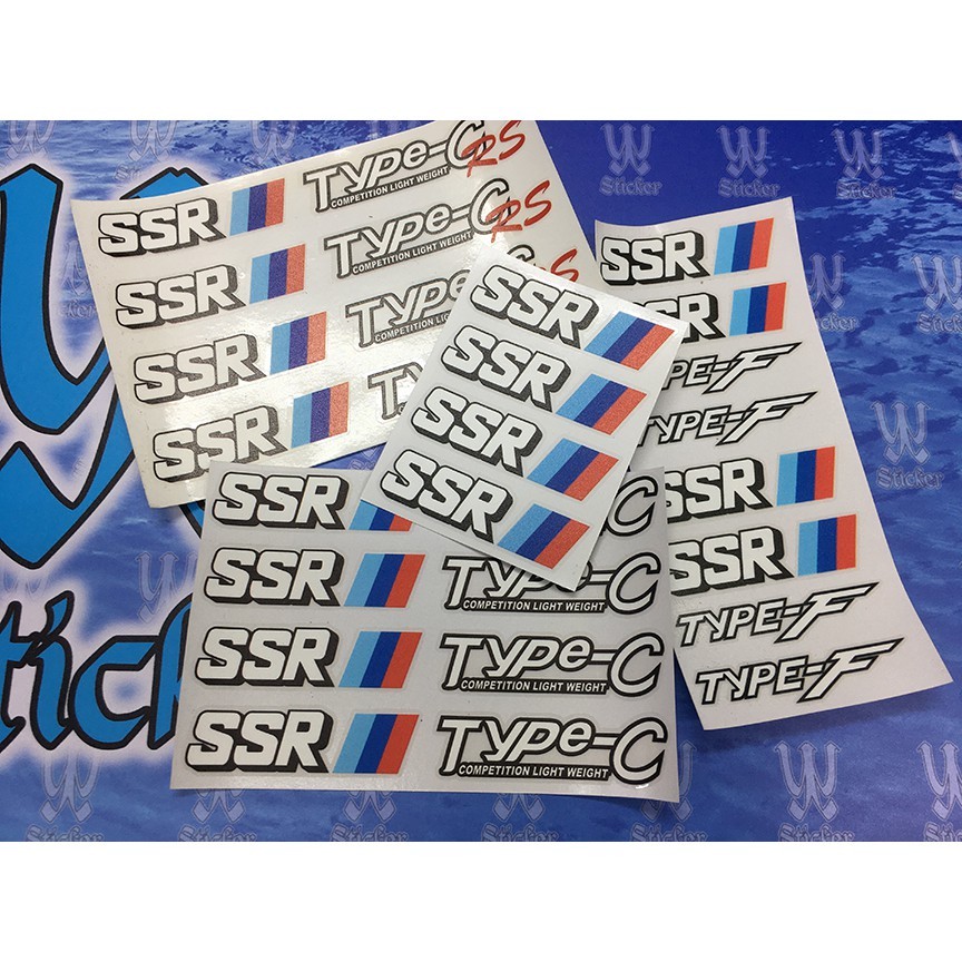 Sticker sportrim SSR sticker SSR Type C Type RS Type F | Shopee Philippines