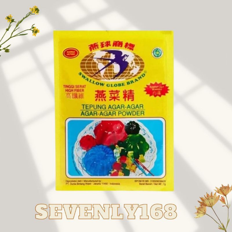 Agar agar double swallow sun sachet 7 Grams/agar agar powder cap dua ...