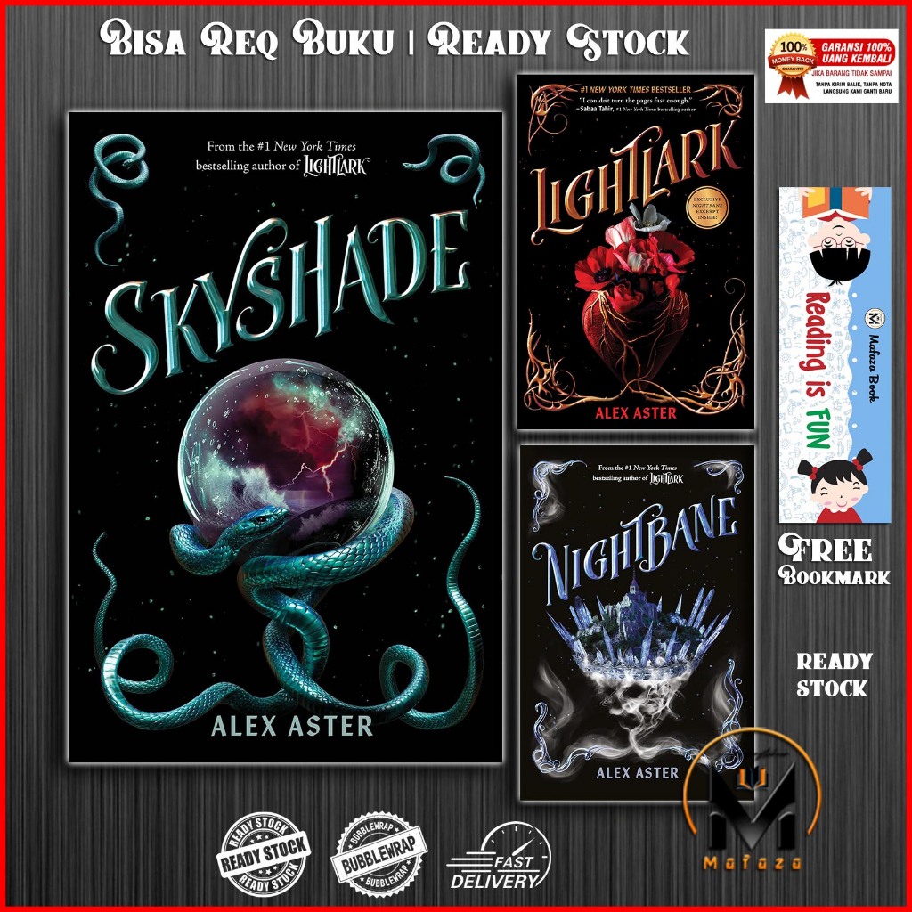 Lightlark | Nightbane | Skyshade By Alex Aster (English) | Shopee ...