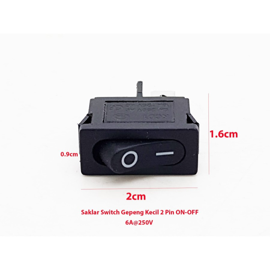 Small Flat Switch Switch 2 Pin 6A (ON-OFF) | Shopee Philippines
