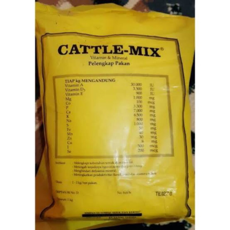 Catlle MIX SANBE PREMIX CATTLE MIX MINERAL CALCIUM Fattener HEEAN ...