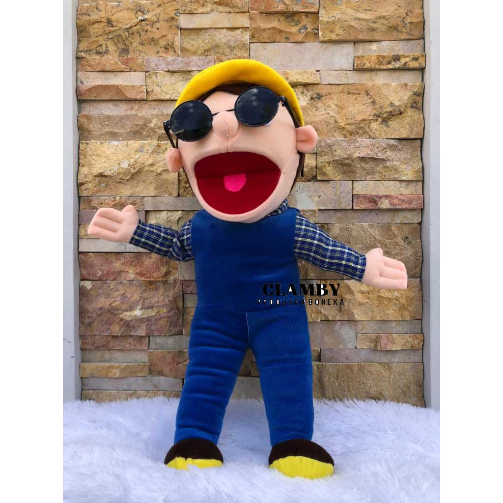 Muppet Brother Hand Puppet Yellow Hat | Educational Fairy Tale Dolls ...