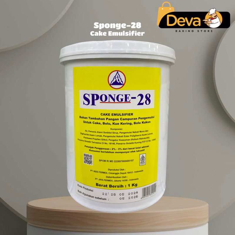 Sponge-28 Cake Emulsifier - Sponge 28 Cake Stabilizer 1kg | Shopee ...