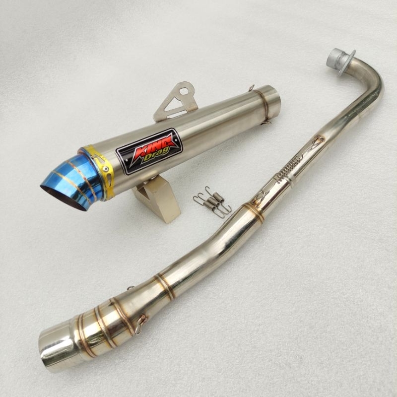 King drag open PIPE conical exhaust for Xrm 110 125 Wave 100 110 125 ...