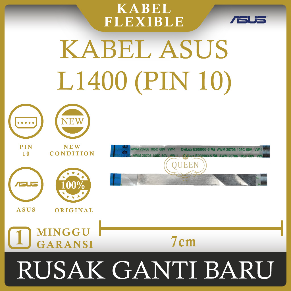 Asus Expertbook L1 L1400 Fingerprint LAPTOP FLEXIBLE CABLE (PIN 10 ...