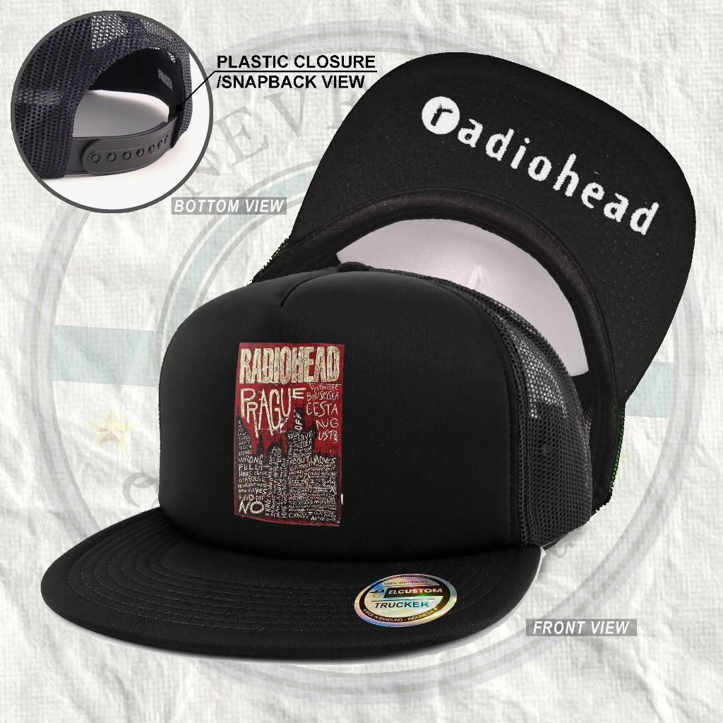 CAPSMARKET - RADIOHEAD / SNAPBACK / BAND / METAL PUNK / NET HAT ...