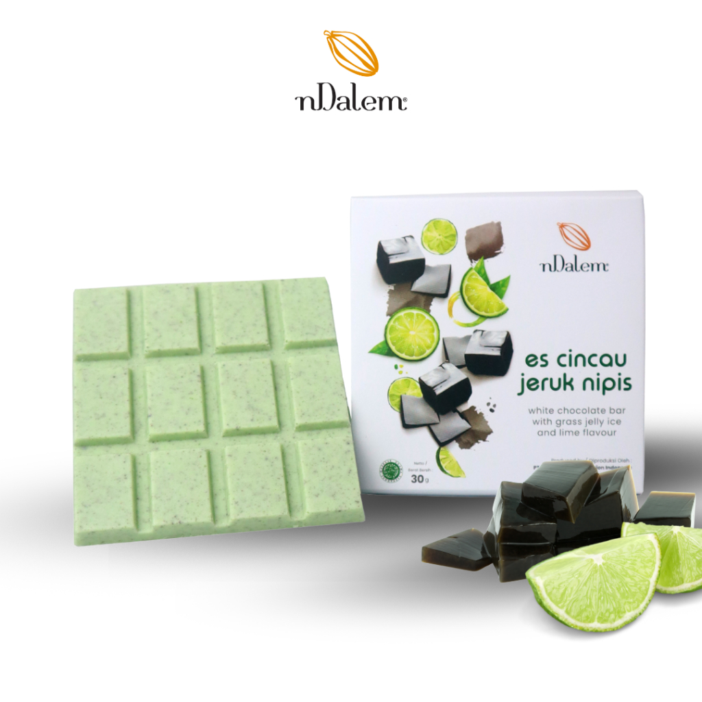 HITAM Ndalem Chocolate | White Chocolate with Lime Black Grass Jelly ...