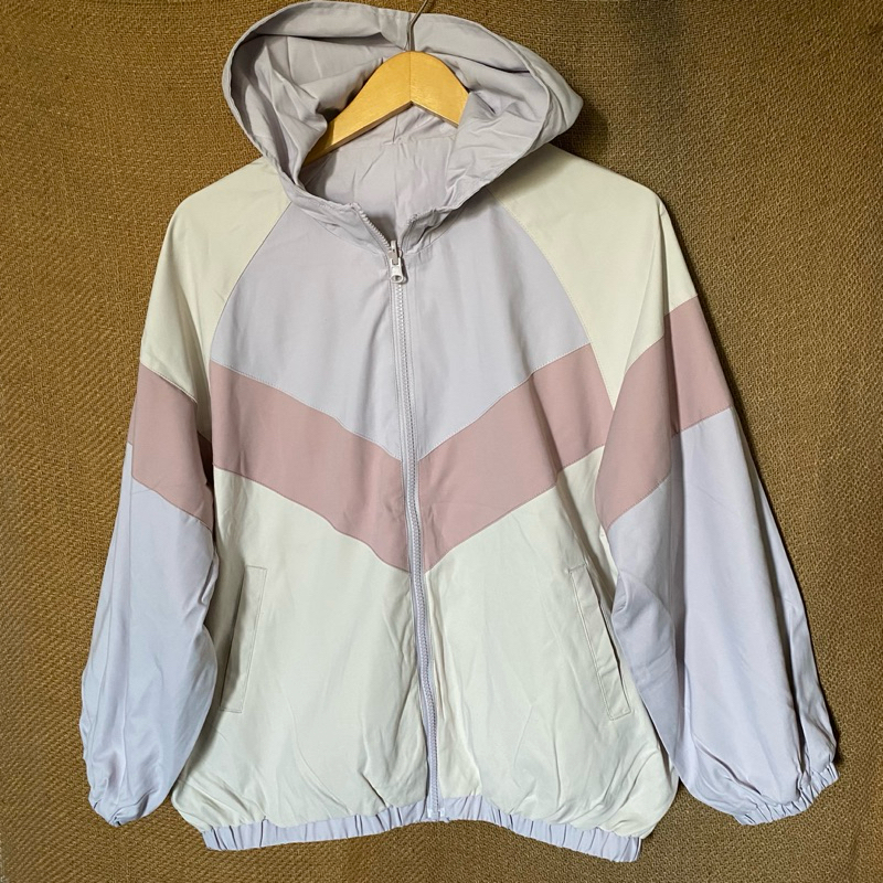 Elencare Due Oversized Reversible Colorblock Lilac Jacket Unisex ...