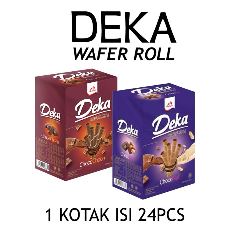 DEKA WAFER ROLL 500 CONTENTS 24 PCS | DEKA WAFER ROLL CHOCO NUT | TWO ...