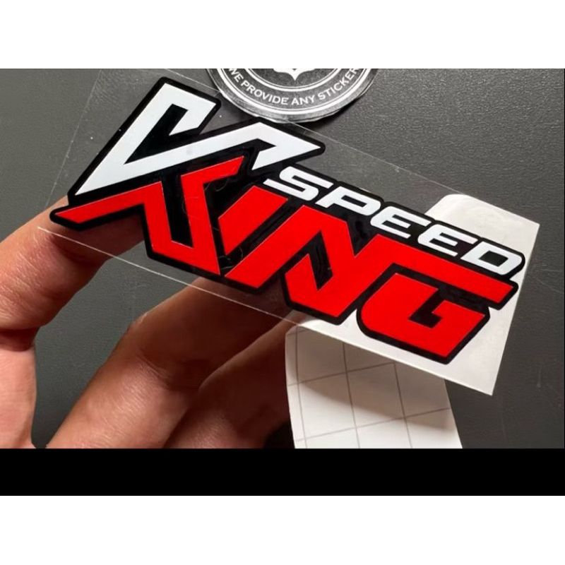 King speed writing cutting stickers for various motorbike helmets. Fast ...
