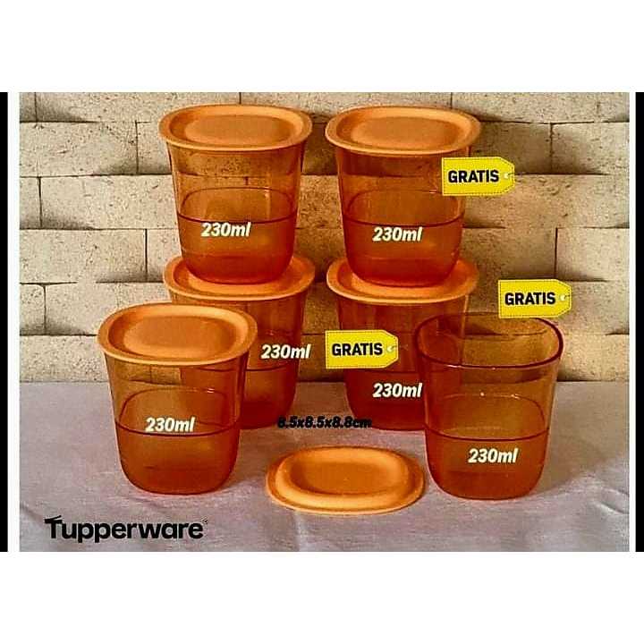 Crystalline Low Glass Set Buy 3 Get 3 Free (6) 230ML Tupperware Plastic ...