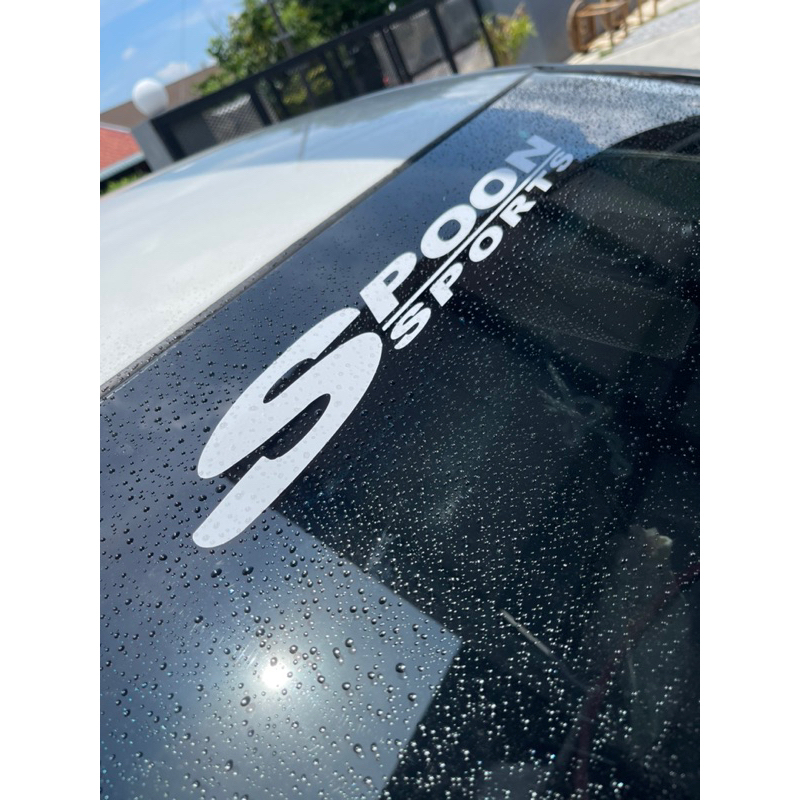 SPOON WINDSHIELD STICKER SPOON SPORT Windshield Sticker Car Sticker ...