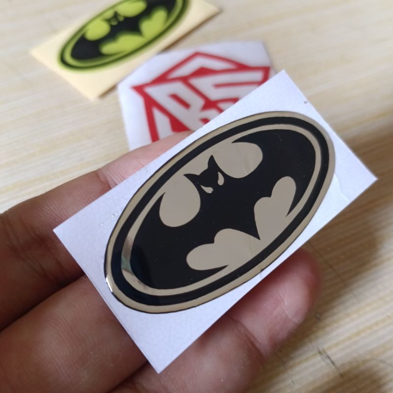 3d BATMAN EMBLEM embossed STICKER | Shopee Philippines