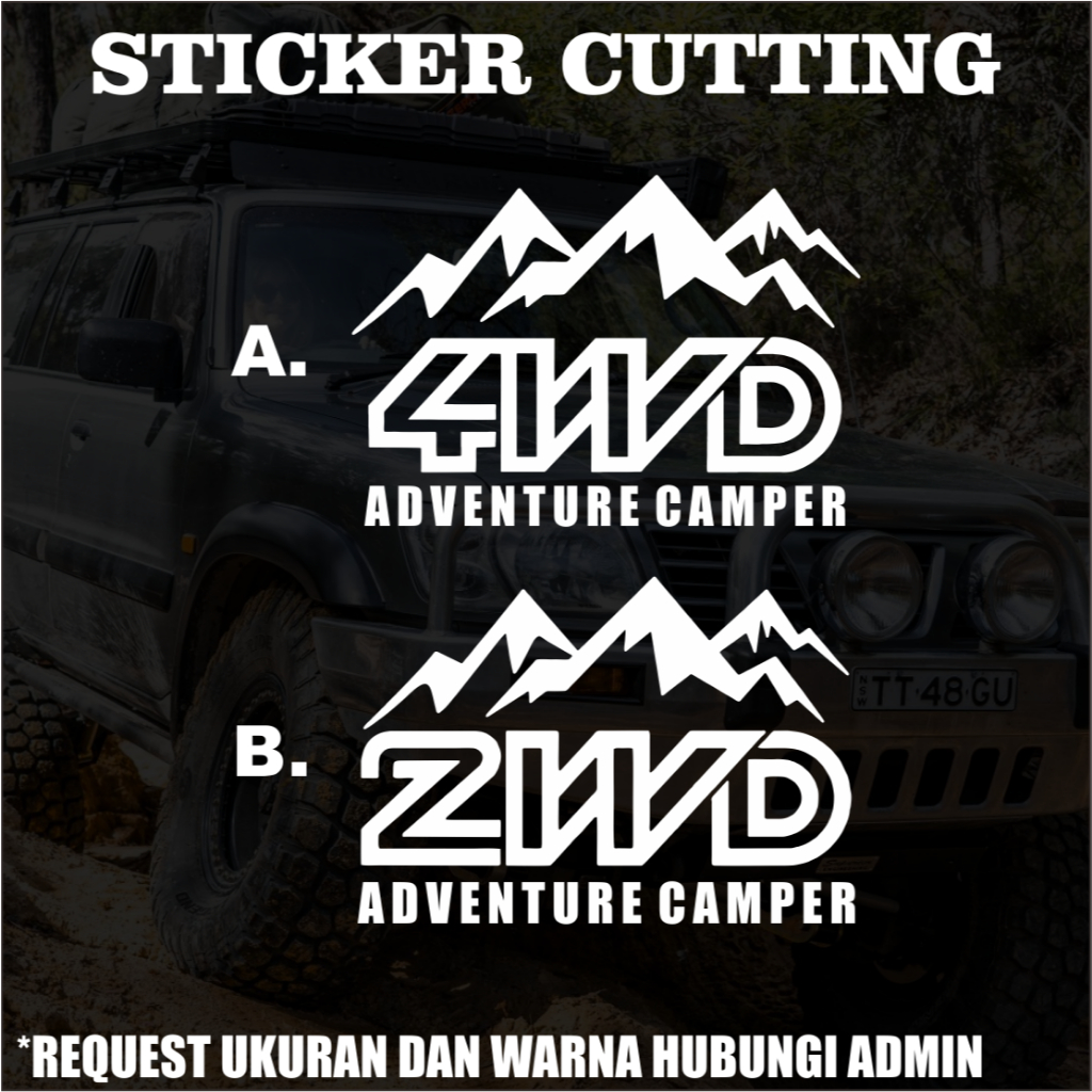 4wd / 2wd Adventure Camper Cutting Stickers | Shopee Philippines