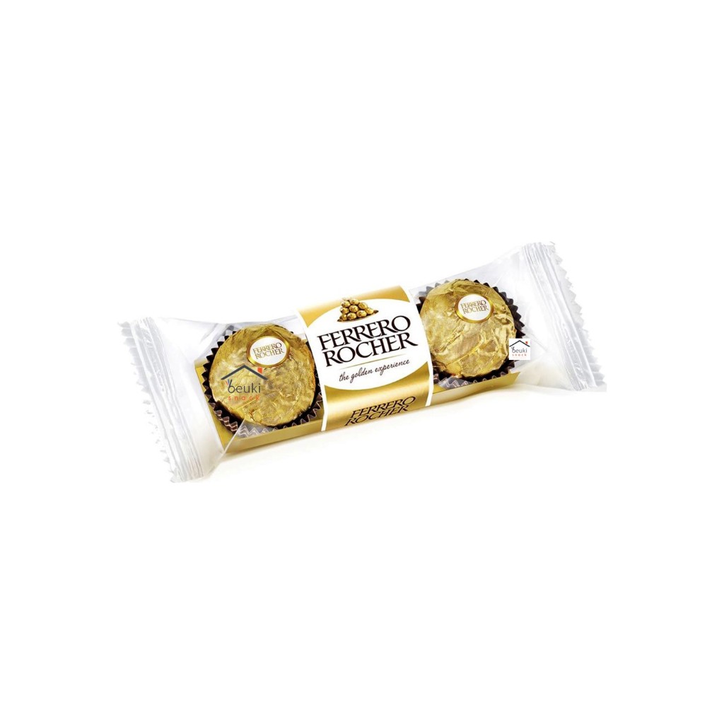 Ferrero Rocher Pack Contains 3 Milk Chocolates with Hazelnuts | Shopee ...
