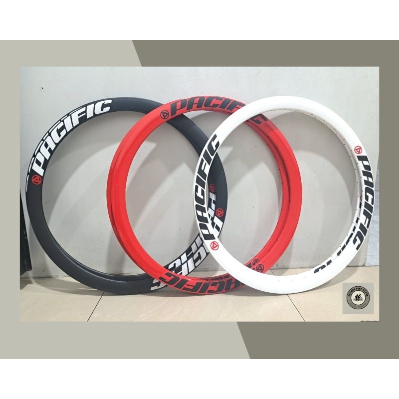 PUTIH Fiction Rims 700C Pacific 36 Hole Rim Fiction Rims Fixie 700C ...