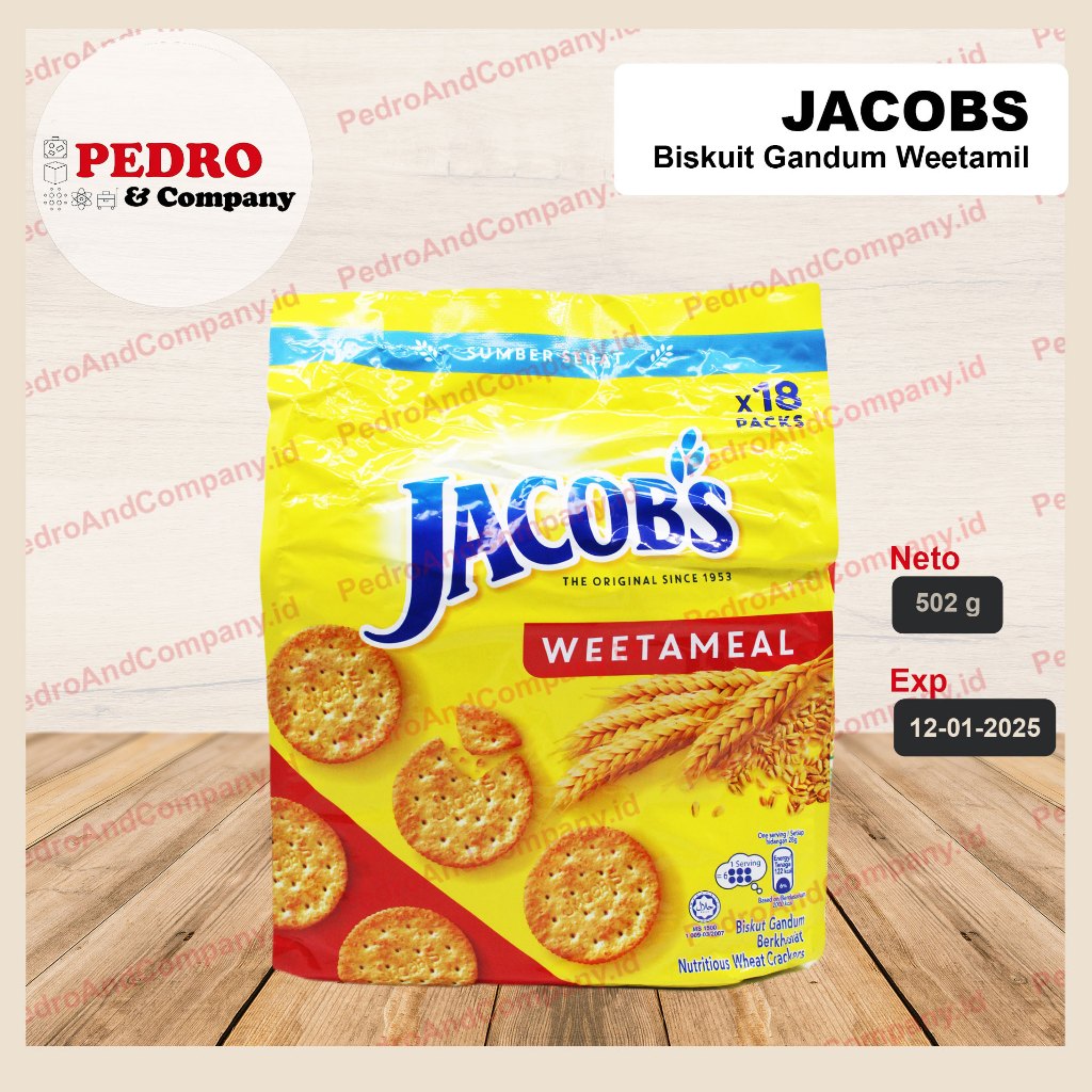 Jacobs weetameal crackers 18 pax 502 gram Wheat Biscuit jacob origina ...