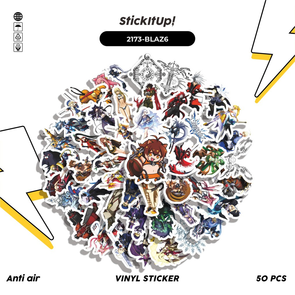HP 50 Pcs Sticker Pack GAME SERIES BLAZBLUE CHARACTER MIX 06 Cute ...