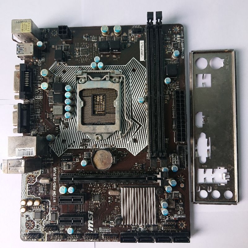 Motherboard mobo msi h110m pro vd plus lga 1151 gen 6 gen 7 | Shopee ...