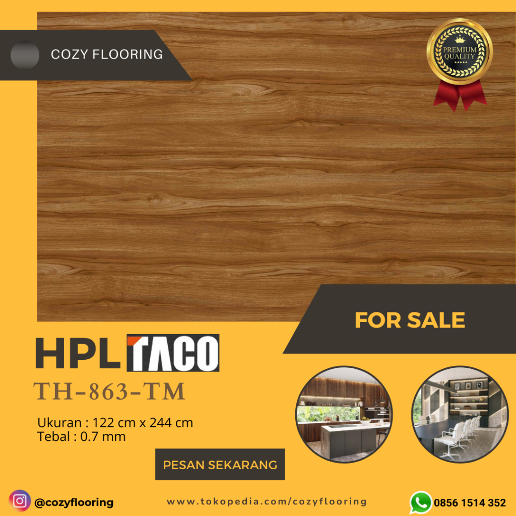 Hpl Taco Type Code TH 863 TM Preston Juglans Timber | Shopee Philippines