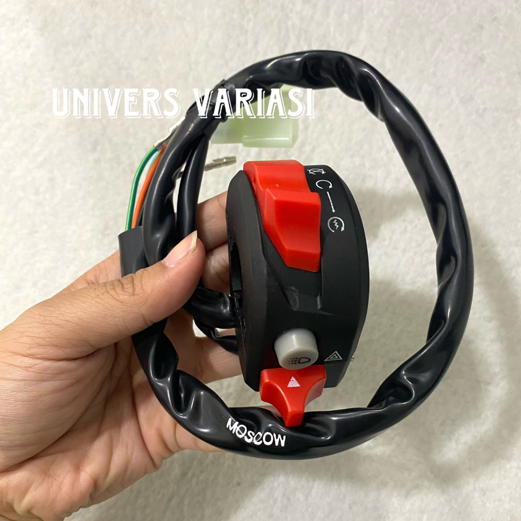 TOMBOL MESIN Switch HOLDER Right 3 Buttons Switch DUCATI XABRE 3IN1 ON ...