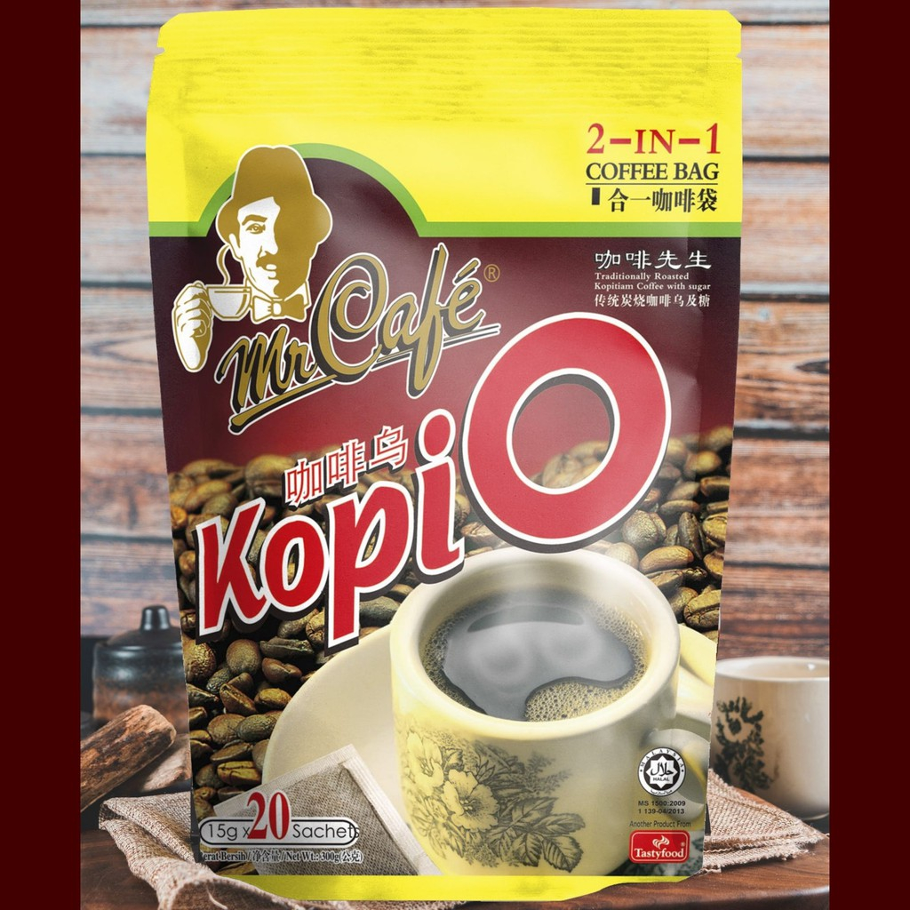 Mr Cafe Kopi O Kopi Hitam KopiO Black Coffee Sachet 2 in 1 Shopee