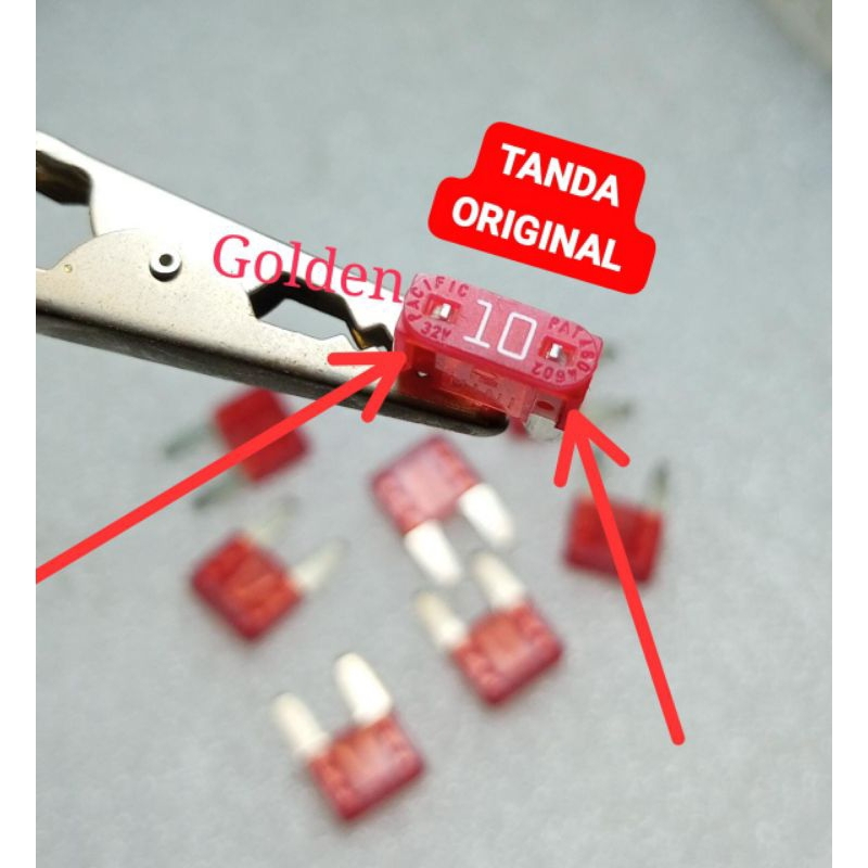 Original Fuse, Small Plug Fuse mini 10a 15a 30a universal Shopee