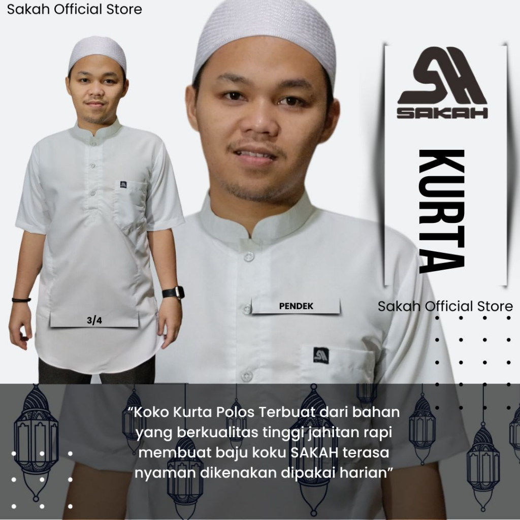 Short Sleeve Pakistani KURTAkoko WhitePOLOS By sakah | Shopee Philippines