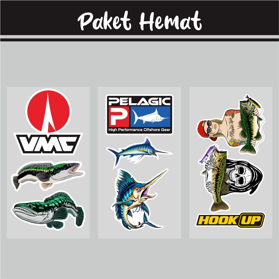 Fishing Sticker/Fishing Sticker // Barramundi Image For Tackle Box