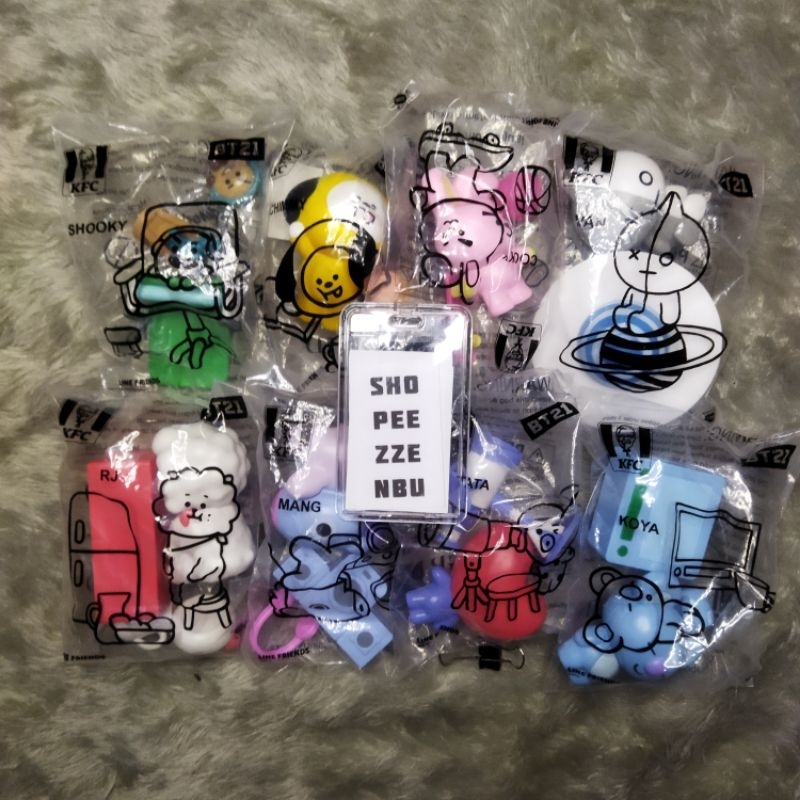 BT21 Make-up Puff Set 2 Stück – Charakter-Design (RJ, Chimmy, Cooky, Mang, TATA, Shooky, Koya, VAN)
