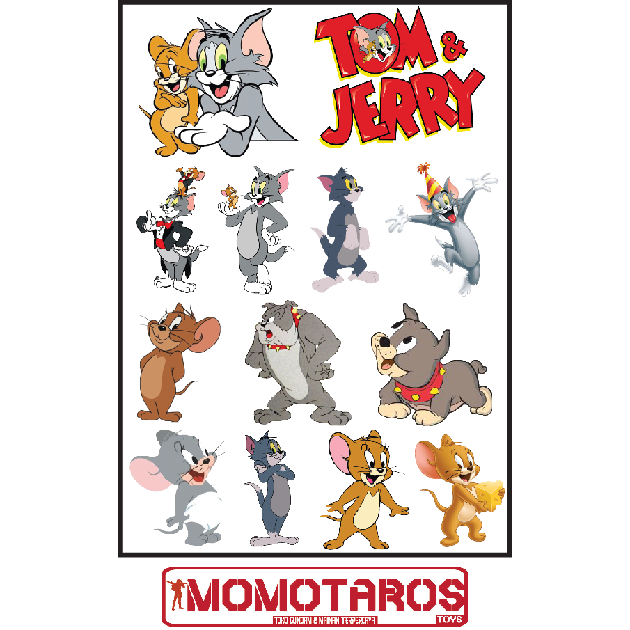 Tom and Jerry Transparent Waterproof Sticker 1pc | Shopee Philippines