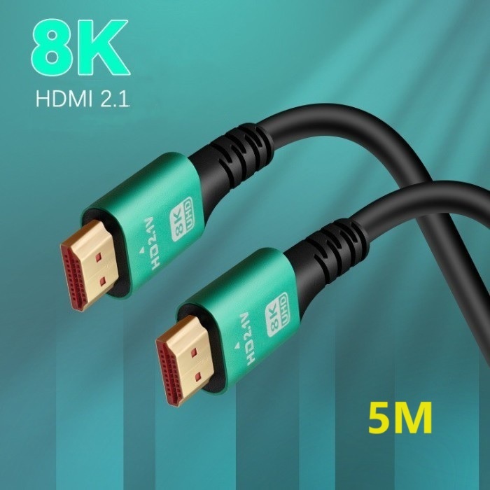 Hdmi Cable 8K V2.1 HDMI Cable 5 Meters High Speed Smart 5M Shopee