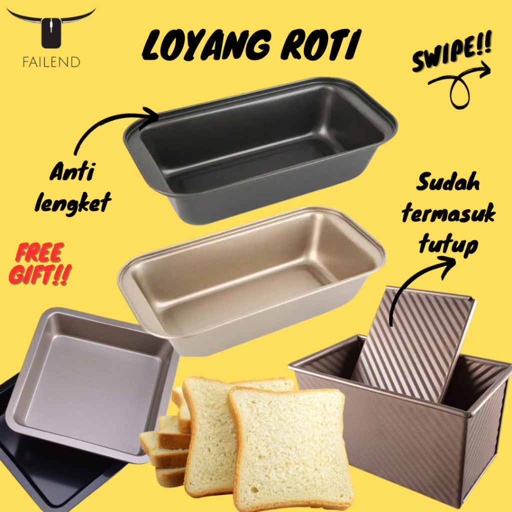 Bread Pan Mold Loaf Pan Press Bread Pan Without Lid Connection Premium