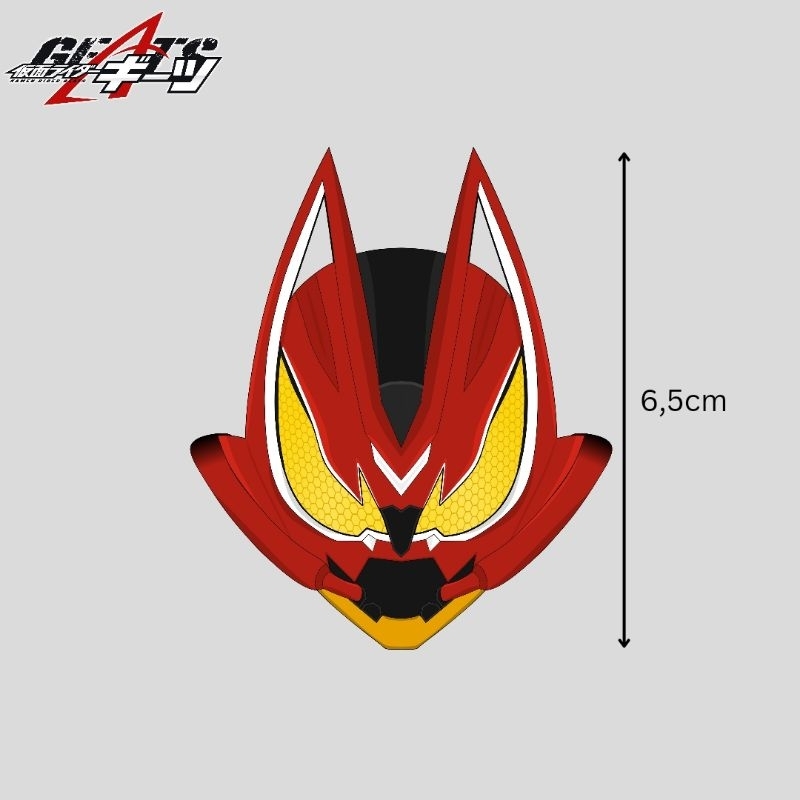 [READY] Sticker Kamen Rider Geats Helmet Form Tokusatsu Mask Rider ...