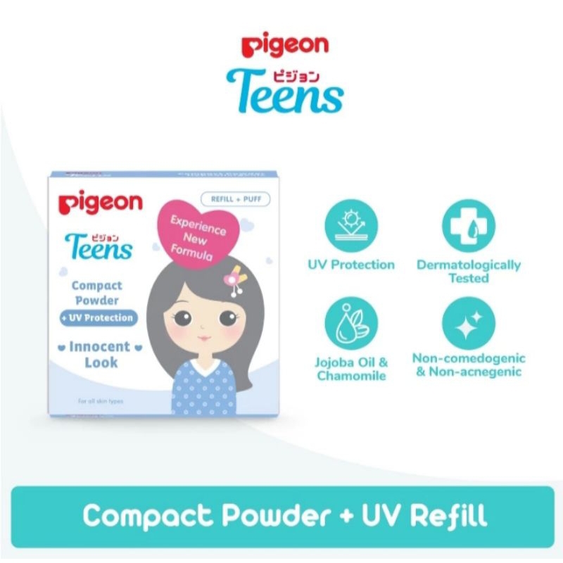 Pigeon Teena Compact Powder + UV Protection 14g | Shopee Philippines
