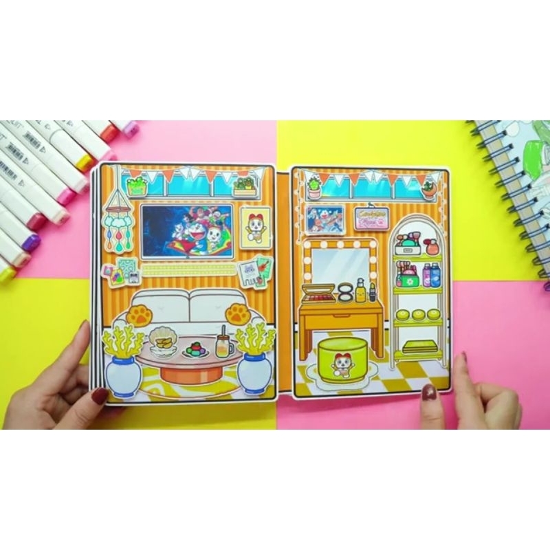 Toca Boca Educational Toys Paper book Paper Doll Toca Dorami House 67th ...