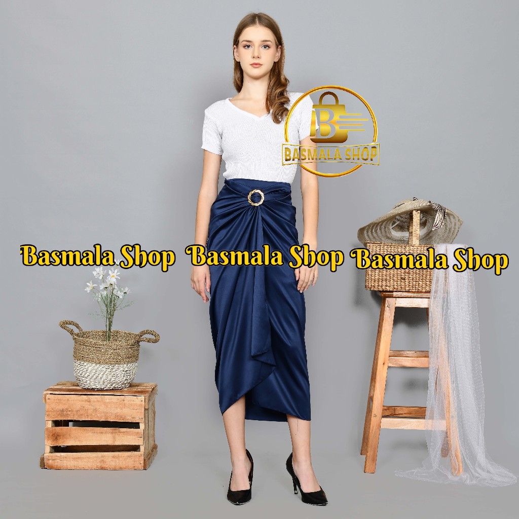 Plain Wrap Skirt Made of Satin Velvet, Latest and Most Popular 2023