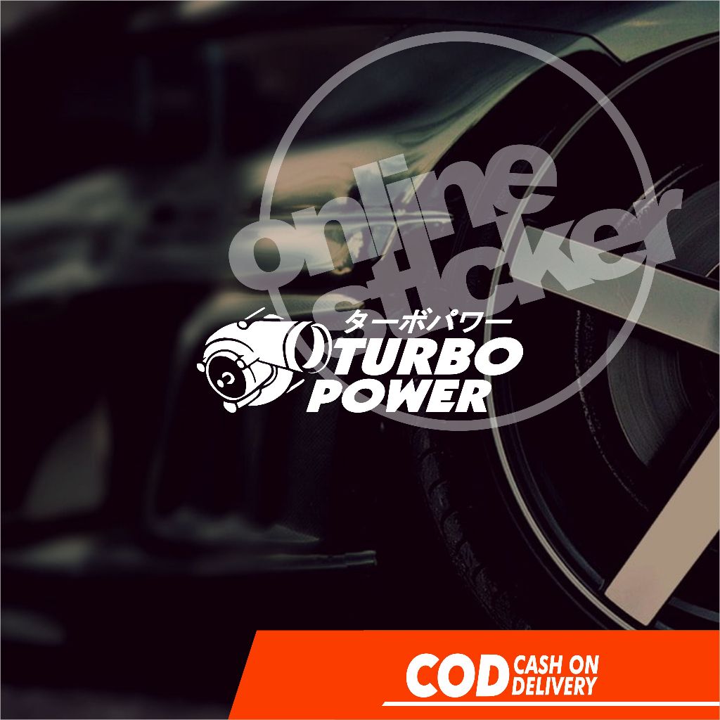 Turbo Power Sticker | Cutting lights up Waterproof Reflective | Shopee ...