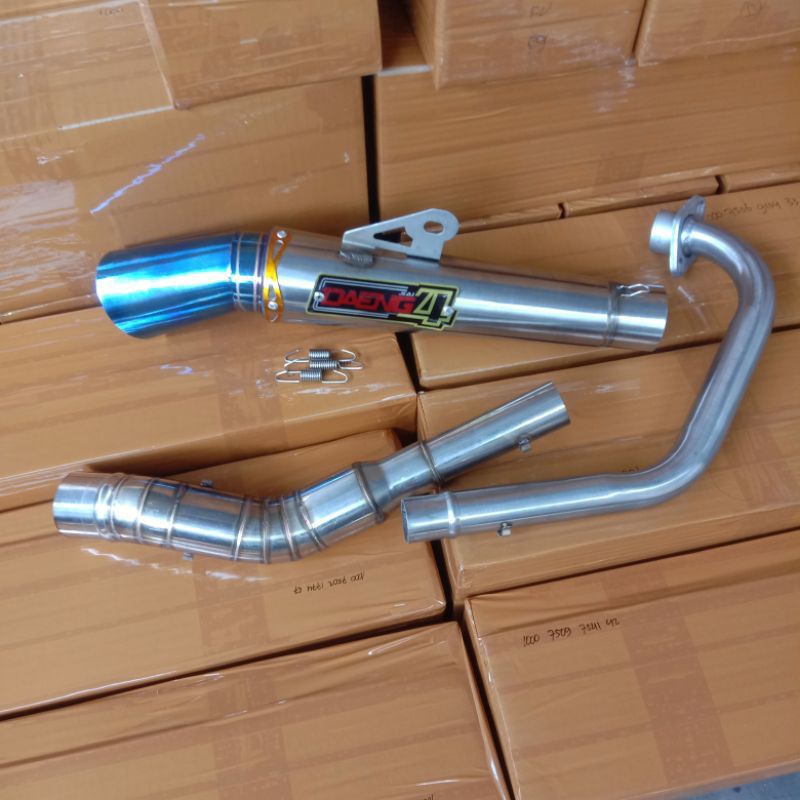 Open pipe Canister daeng sai4 Exhaust Muffler for Raider 150carb/Raider