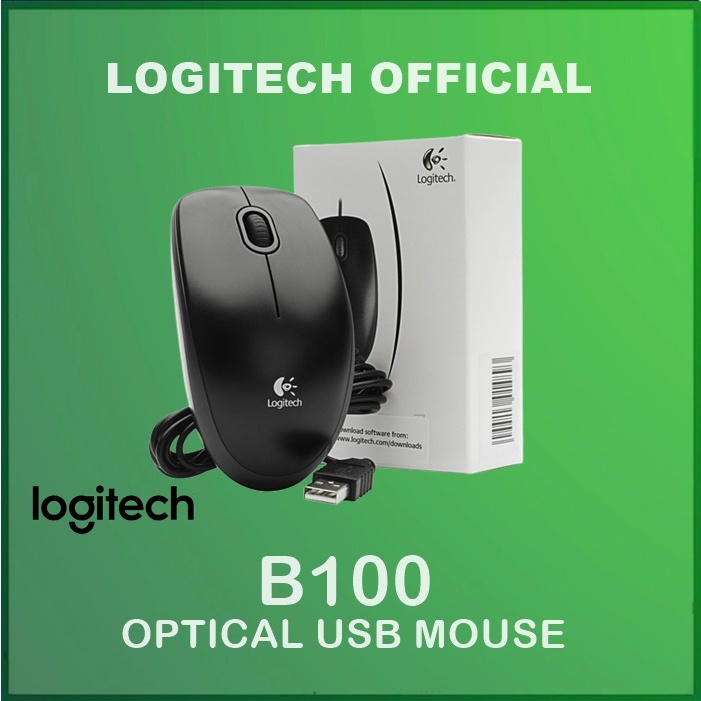 Logitech Optical B100 Mouse / Logitech B100 Cable Mouse | Shopee ...