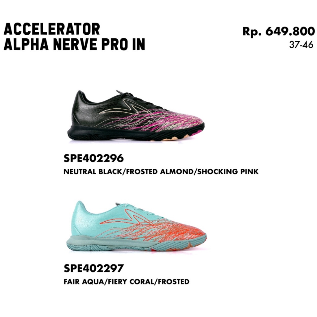 Futsal SHOES Specs Accelerator Alpha Nerve Pro IN Original | Shopee ...