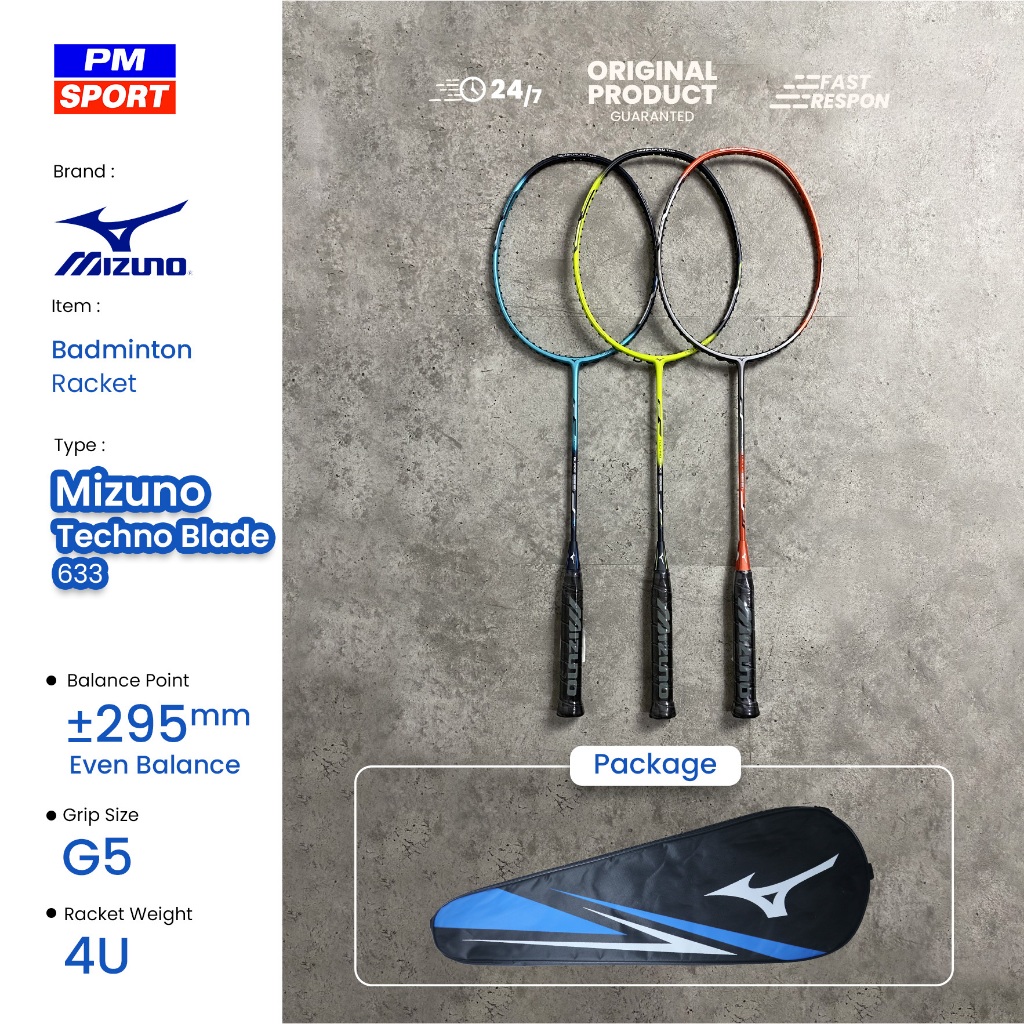 Mizuno TECHNO BLADE 633 BADMINTON/BADMINTON Racket Shopee Philippines
