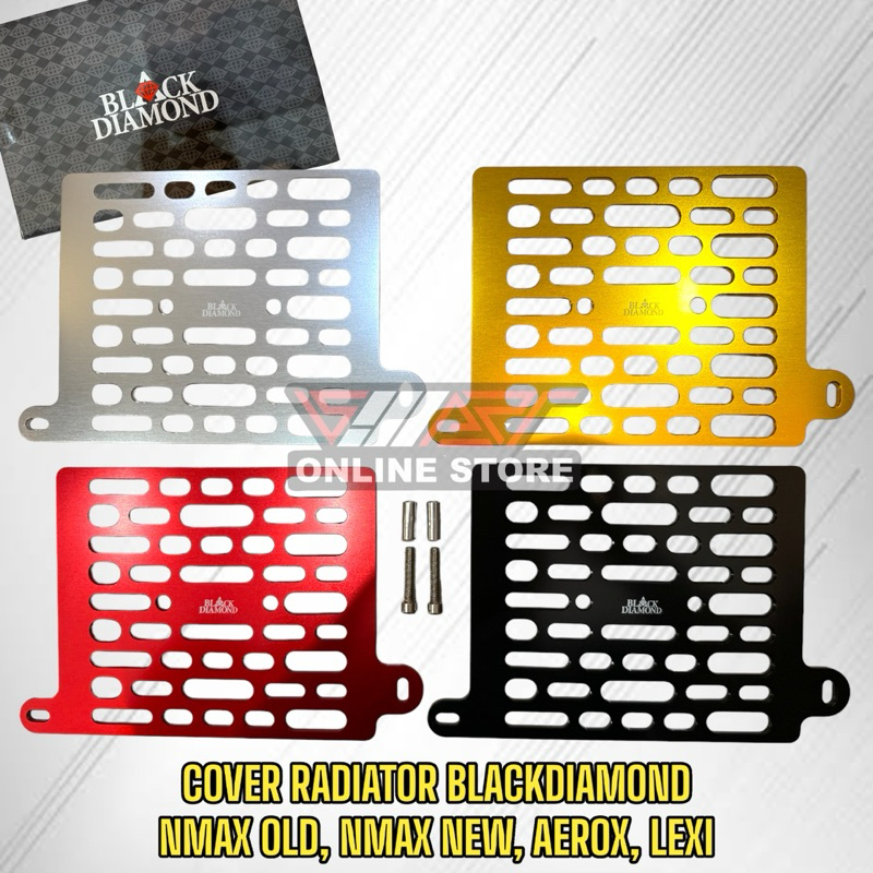BLACKDIAMOND RADIATOR CAP FOR YAMAHA NMAX OLD, NMAX NEW, AEROX, LEXI ...