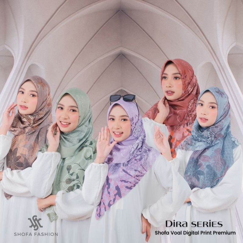 Fashion shofa - rectangular hijab with digital print motif using DIRA ...